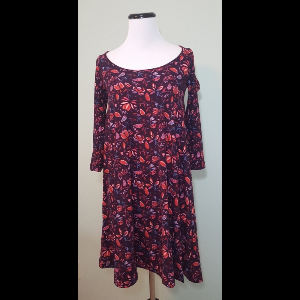 Mudd cold shoulder long sleeve dress